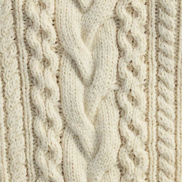 New Ralph Lauren lamb wool and silk Cable knit dress 2 - Picture 6 of 13